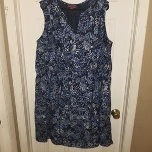Jessica London Floral Navy Dress